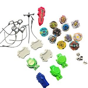 Beyblade stadium with Launchers and Tops